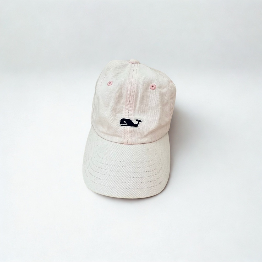 Vineyard Vines girl’s Light Pink baseball cap with Whale Logo